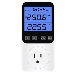 Digital Single Phase Power Meter Socket AC 220V EU/FR/US/UK/AU/BR Plug Outlet Power Analyzer Voltage Wattmeter