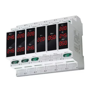 Digital Single phase Voltage Meter AC Ammeter Frequency Meter 220V 380V Three phase Snap in Rail Mounting
