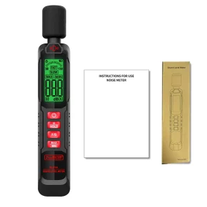 Digital Sound Level Meter 30-130dB Decibel Monitoring Tester Data Storage Alarm Noise Volume Instrument for Noise Pollution