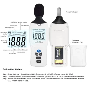 Digital Sound Level Meter Noise Tester Sound Detector Decible Monitor 30-130dB Audio Measuring Instrument