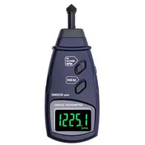 Digital Speed Tester 5-digit large-screen LCD white backlight display Contact speed 0.5~19,999RPM Tachometer Gauge SM2235plus