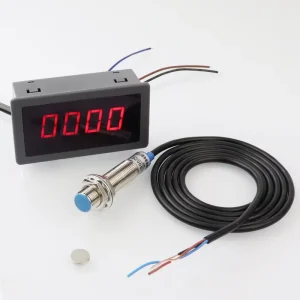 Digital Tachometer With Hall Sensor Speed Meter Speedometer Tachometer 0.56 Inch LED Display