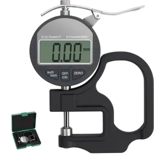 Digital Thickness Gauge 0.001mm 0-12.7mm Micrometer Measure Tool Digital Dial Protractor Thickness Meter Gauge