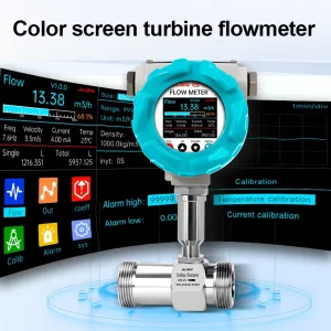 Digital Thread Connection Stainless Steel Turbine Flow Meter for Water Oil Fuel Diesel Alcohol Hydraulic Oil Liquid Measurement