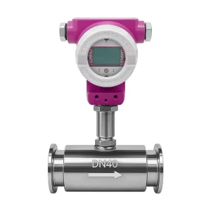 Digital Turbine Flow Meter 0.5% High Accuracy Diesel Fuel Oil Flowmeter Sensor 24VDC Industrial Liquid Flow Measurement