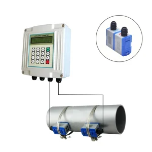 Digital Ultrasonic Flow Sensor for Fluid Heat Flux Energy Measuring 4 20mA Output RS485 Water Flow Meter OEM