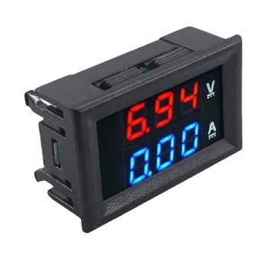 Digital Voltmeter Ammeter DC 100V 10A Panel Amp Voltage Current Meter Tester 0.56″ Blue Red Dual LED Display