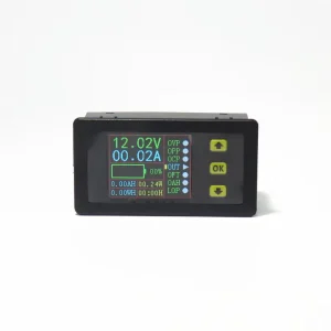 Digital Voltmeter Ammeter DC90V20A Wattmeter Voltage Current Power Capacity Meter Energy Tester Charge and Discharge Measurement