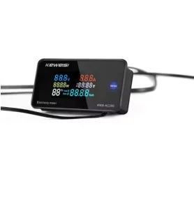 Digital Voltmeter Ammeter Power Energy Meter AC 50-300V Wattmeter Electricity Meter KWS-AC300