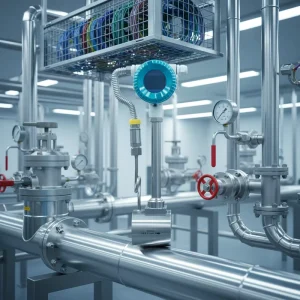 Digital Vortex Flow Meter Steam Gas Flow Meter Water Flow Meter Sensor Electronic Vortex Flow Meter Sensor