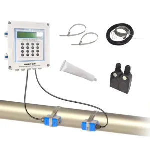 Digital Water Meter Smart Water Flow Meter Clamp Type Ultrasonic Flow Meter Digital Chemical Liquid Wall Mounted