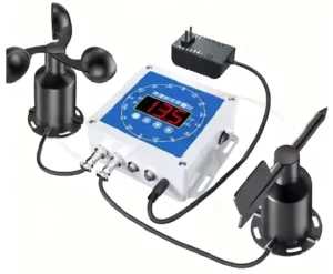 Digital Wind Speed Alarm System Audible Visual Alerts Remote Real-Time Monitoring Large-Screen Anemometer Sensors IP68