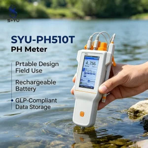 Digital pH Meter PH510T 1000 Groups Data Storage USB Communication for Industrial Chemical Liquid Quality Monitoring