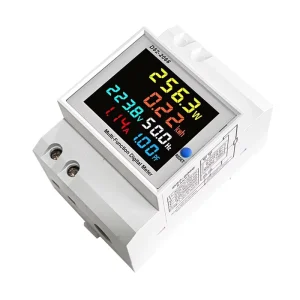 Din Rail AC Monitor 40 300v 63A Voltage Current Power Factor Active KWH Electric Energy Frequency Meter Home Energy Meter