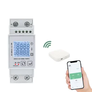 Din Rail Single Phase 80A Smart Zigbee LCD Display Multi Tariffs Energy Meter Electric Meter Power Meter kWh Voltmeter