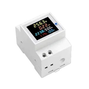 Din Rail Single Phase Digital Energy Meter Multi function Voltage Current PF Frequency KWH Watt Hour Power Monitor