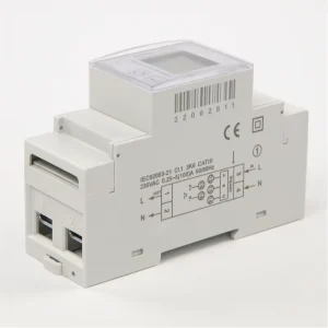 Din Rail Single Phase MID 100A Modbus RS485 Energy Meter Class 1.0 Accuracy LCD Display