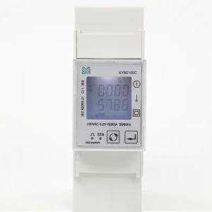 Din Rail Single Phase Modbus LCD Display 80A Built-in Relay Class 1.0 0-999999.9 kWh Energy Meter Electric Power Meter kWh