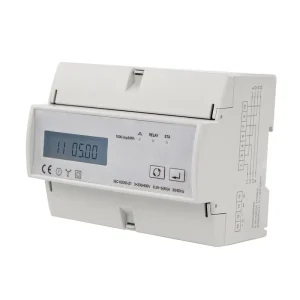 Din Rail Three Phase Modbus RS485 80A Inbuilt Relay Remote Control Direct Energy Meter Class 1.0 Accuracy LCD Display