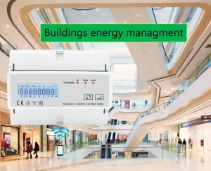 Din Rail Tuya Wifi Multi Tariff LCD Display Three Phase Direct Energy Meters Electric Meters Power Meters 80A Class 1.0 Accuracy