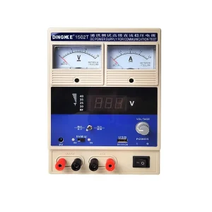 Dingkke Mobile Phone Repair DC Regulated Power Supply 1502T Digital Pointer for Repairing Mobile Phones Current Meter