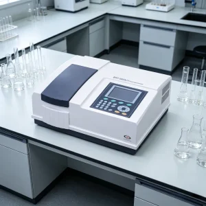 Double Beam UV Spectrophotometer ±0.3nm Wavelength Accuracy 1.8nm Bandwidth Automatic Calibration Lab Instrument