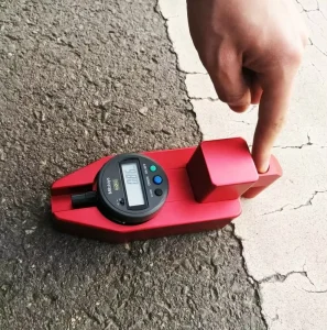 Dry Film Thickness Gauge Measurement Digital Pavement Road Lines Thickness Detector Testing