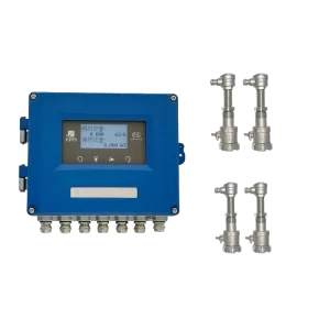 Dual Channel Plug in Flange Stainless Steel Ultrasonic Flow Meter Insertion Type OEM High Accuracy Water Sewage Pipeline