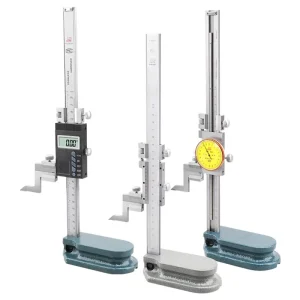 Dual Column Digital Height Ruler Stainless Steel Bi-Directional Shock Resistance Gauges