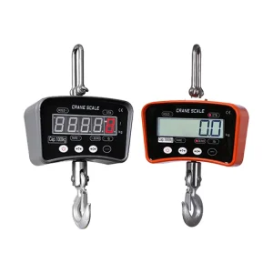 Dual Display Digital Crane Scale 100kg 1000kg 30mm LED 34mm LCD Infrared Remote Rechargeable Battery OEM Junebreath OCS M