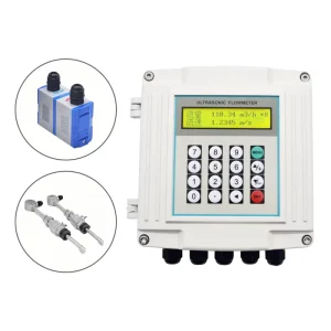 Durable Aluminum Enclosure IP65 Ultrasonic Flow Meter for Water Liquid Clamp-On Type 1.0%FS Accuracy