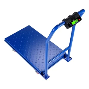 Durable Platform Trolley Scale with LCD Display High Load Capacity Silent Swivel Casters for Workshop OEM ODM Available