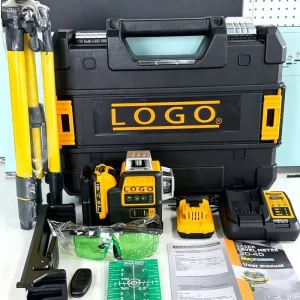 Durable Power Tools Flexible Laser Level 12 Lines Green Beam Laser Level Professional Rotary Laser Levels With Tripod