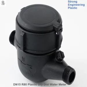 Durable Rotary Vane Mechanical Water Meter Thread Flow Meter DN15 Plastic Body Water Meters Nylon Flow Meters OEM Supported
