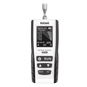 Dust Particle Counter Air Quality Measurement Real Time Recording Capacity Fast Test Speed for Research Detection and Evaluation