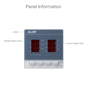 High Quality Model Digital LED Display Panel Meter AC Ammeter Voltmeter 220V 380v 500v for Three Phase