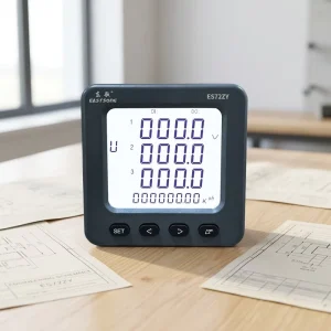 EASTSONG Digital 3 Phase Multifunction Panel Meter ES72ZY Class 0.5S IP65 RS485 Modbus RTU 2-31st Harmonic Analyzer Energy