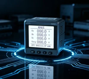 EASTSONG ES600E E4 E3 Three Phase Multifunction Power Meter 0.5S Class Harmonic Analysis RS485 Modbus RTU LCD Panel Meter IP65