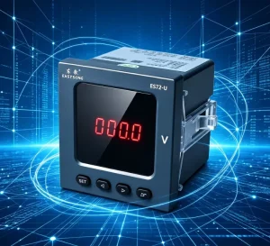 EASTSONG ES72 U 72mm Digital Panel Meter Single Phase AC Voltage Meter 1000V RS485 DL T645 Modbus RTU 0.5 Class IP65 LED Display