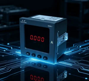 EASTSONG ES96-I Single Phase AC Power Meter 96x96mm Red LED Digital Panel Ammeter RS485 Modbus 0.5 Accuracy Class 0.2% 85-265V