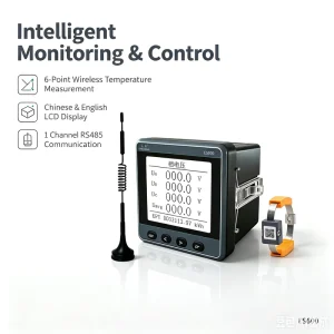 EASTSONG Three Digital Wireless Temperature Measurement Meter ES600-6 High Accuracy Intelligent Monitoring Device 6-Channel