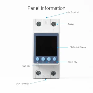 EASTYST2P 20KVA 63A AC Single Phase Automatic Voltage Regulator Digital Display Intelligent Undervoltage Overvoltage Protection