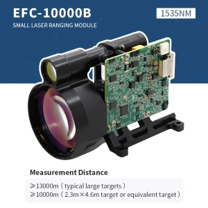 EFC 10000B 1535nm Erbium Glass Industrial Grade Laser Ranging Module 13000m Range 1m Accuracy 10Hz Frequency IP67 RS422