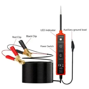 EM285 12V Automotive Battery Tester with LED Display for Universal Use Circuit Testing Tools and Power Probe