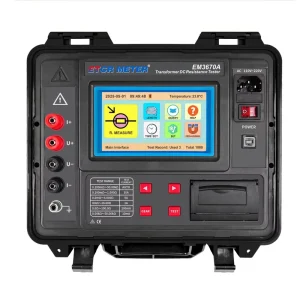 EM3670A 10A High Current Dual Power Auto Mode Touch Screen Wireless USB Transformer DC Resistance Tester