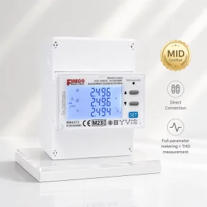 EM4372 5(65)A 3 Phase Power Analyzer Energy Meter 65A Modbus Intelligent kwh Meter MID Approved