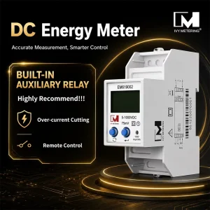 EM619002 Energy Meter Power Meter kWh Meter with Built in Auxiliary Relay for Remote Control Over current Cutting