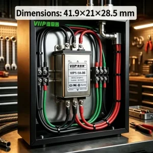 EMI Power Line Filter VIP1 1A 06 (B011X1222) Dimensions 41.9*21*28.5 mm noise filter for automation medical