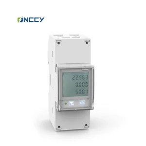 EN50470 3 208 to 220VLNAC LAC IP51 ONCCY 5(100)A 36X94X65mm 3 phase Din rail Energy Meter Analyzer AC Energy Meter EM