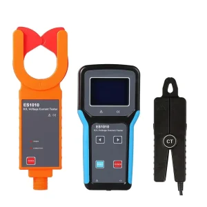 ES1010 Wireless High Low Voltage Ratio Tester Voltage Clamp Ammeter TTR Meter Leakage Current Meter 0.0mA 1200A 0.00~60kV USB